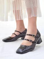 Resti Glossy women's heeled pumps with straps Vible