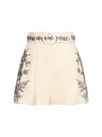 Flat Linen Shorts
