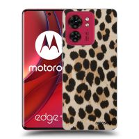 Silikónový čierny obal pre Motorola Edge 40 - Brown Tiger