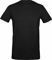 Sol's Pánské vypasované slim-fit tričko Millenium 5% elastan 190 g/m Barva: Černá, Velikost: 3XL L02945