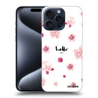 Silikónový čierny obal pre Apple iPhone 16 Pro Max - Hello there