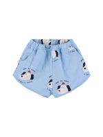 Printed Cotton Sweat Shorts