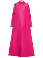 Silk Faille Shirt Gown