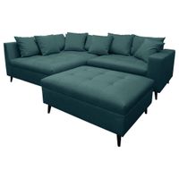 MID.YOU ROHOVÁ SEDAČKA, textil, petrolejová