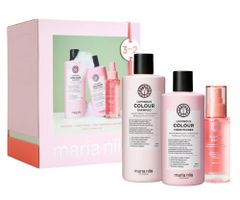 Darčeková sada na ochranu farbených vlasov Maria Nila Luminous Colour Holiday Box + darček zadarmo
