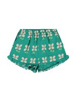 Printed Cotton Muslin Shorts