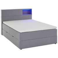 Xora BOXSPRINGOVÁ POSTEĽ, 140/200 cm, svetlosivá