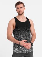 Ombre Clothing Unterhemd Schwarz