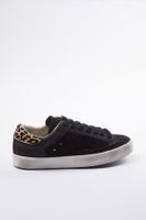 Trendyol Black Leopard Detailed Retro Women's Sneakers