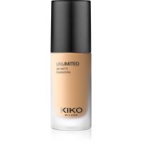 KIKO Milano Unlimited 24H Matte długotrwały podkład matujący z kwasem hialuronowym odcień 6 WG Warm Gold 30 ml