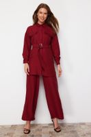 Trendyol Red Woven Two-Piece Set