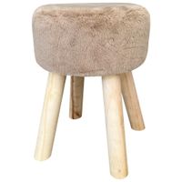 Ambia Home TABURET, dřevo, textil, kompozitní dřevo, 28/38 cm