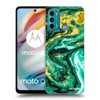 Silikónový prehľadný obal pre Motorola Moto G60 - Green Gold