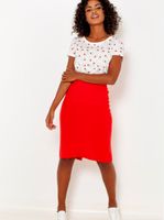 Orange Sheath Skirt CAMAIEU - Women