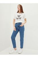 LC Waikiki High Waist Slim Fit Women's Rodeo Jean Trousers