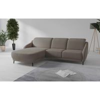Sit & More ROHOVÁ SEDAČKA, textil, farba lieskového orecha