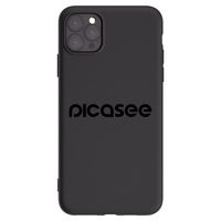 Silikónový čierny obal pre Apple iPhone 11 Pro Max - Picasee - new logo - black