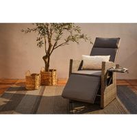 Ambia Garden ZÁHRADNÉ RELAXAČNÉ KRESLO, kov, plast, textil