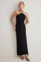 Trendyol Black Bow Accessory Detail Woven Maxi Elegant Evening Dress &amp; Graduation Dress