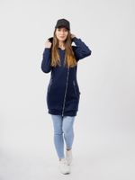 Women's Extended Sweatshirt GLANO - blue