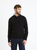 Celio Feviking Pullover Schwarz