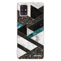 Silikónový prehľadný obal pre Samsung Galaxy A71 A715F - Dark geometry