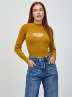 Jacqueline de Yong Sibba Pullover Gelb