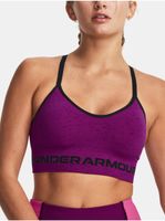 Fialová sportovní podprsenka Under Armour UA Seamless Low Long Htr Bra