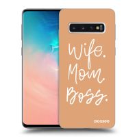 Silikónový čierny obal pre Samsung Galaxy S10 G973 - Boss Mama