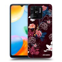 Silikónový čierny obal pre Xiaomi Redmi 10C - Dark Meadow