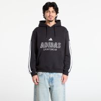 Φούτερ adidas House Of Tiro Fleece Hoodie Black/ White L