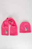 DEFACTO Girl Baby 2-Piece Fleece Scarf Beanie Set