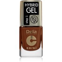 Delia Cosmetics Coral Nail Enamel Hybrid Gel lakier hybrydowy do paznokci odcień 144 11 ml