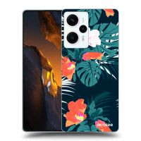 Silikónový čierny obal pre Xiaomi Poco F5 - Monstera Color