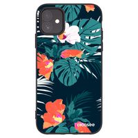 Silikónový čierny obal pre Apple iPhone 11 - Monstera Color