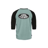 HORSEFEATHERS Triko Dynamo Raglan - blue haze/black BLUE velikost L