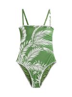 Mint Velvet Jednodijelni kupaći kostim  zelena / bijela