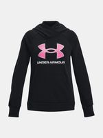 Under Armour Rival Fleece BL Hoodie Sweatshirt Kinder Schwarz