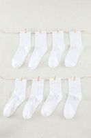 Trendyol White Unisex 8-Pack Cotton College-Tennis-Medium Men's Socks