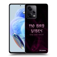 Silikónový prehľadný obal pre Xiaomi Redmi Note 12 5G - No bad vibes