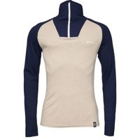 Bula RETRO Мъжка тениска от мериносова вълна, бежово, размер