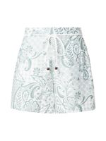 VERO MODA Hlače 'VMCILLE HILDA'  tamno zelena / bijela