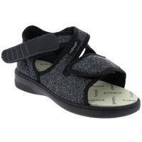 Sandále XILO extraširoké unisex, šedočierne, veľkosť: 43