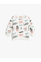 Koton Printed Crew Neck Sweatshirt