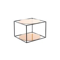 PRÍRUČNÝ STOLÍK, čierna, terakotová