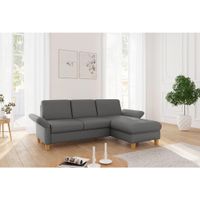 Sit & More ROHOVÁ SEDAČKA, textil, tmavosivá
