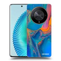 Silikónový čierny obal pre Honor Magic6 Lite 5G - Rainbow