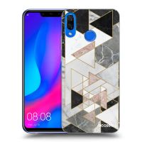 Silikónový prehľadný obal pre Huawei Nova 3 - Light geometry