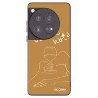 Silikónový čierny obal pre OnePlus 12 5G - Wine not