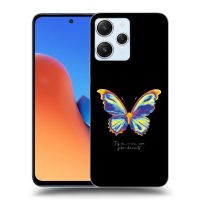 Silikónový prehľadný obal pre Xiaomi Redmi 12 5G - Diamanty Black